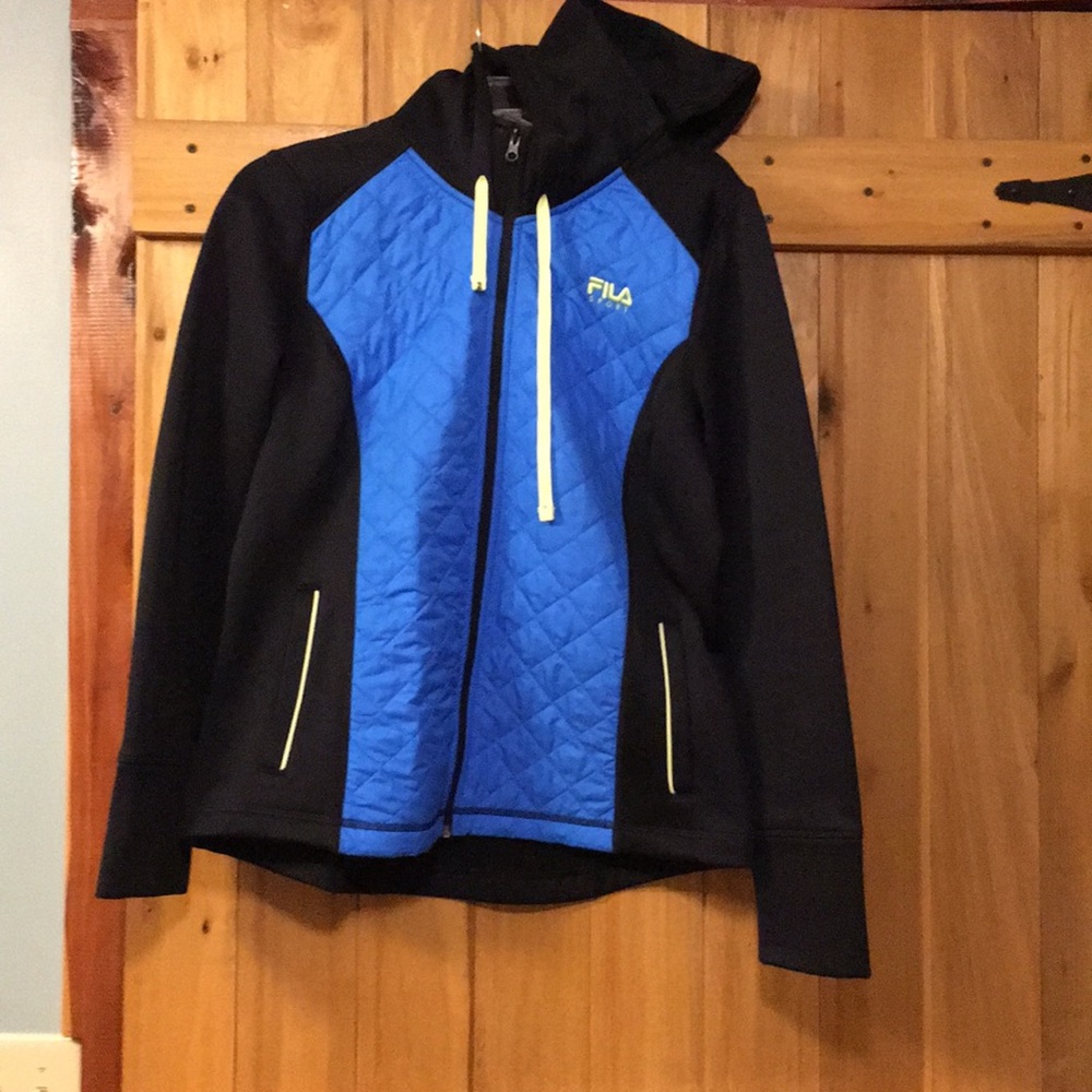 Fila zip up fleece lined hoodie